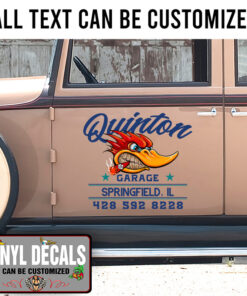 Personalized Garage Lettering Mr Horsepower Sticker 11189