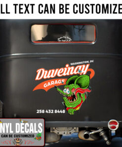 Personalized Rat Fink Workshop Garage Sticker 11212