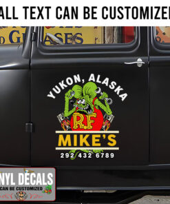 Personalized Rat Fink Workshop Sticker 11195