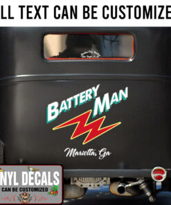 Personalized Garage Lettering Sticker 10911