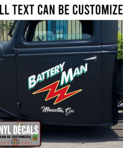 Personalized Garage Lettering Sticker 10911