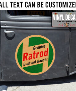 Personalized Rat Rod Built Not Bought Sticker 11380