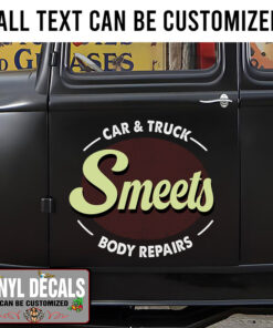 Personalized Garage Lettering Sticker 11112