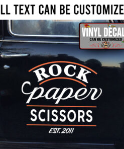 Personalized Garage Lettering Sticker 11317