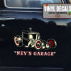 Personalized Rat Rod Garage Vinyl Sticker 10772