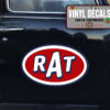 Personalized Rat Rod Hot Rod Sticker 11387