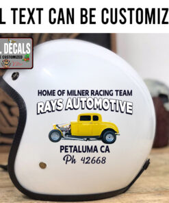Personalized Rat Rod Lettering American Graffiti Sticker 11951
