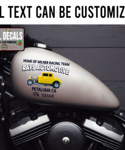 Personalized Rat Rod Lettering American Graffiti Sticker 11951