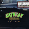 Personalized Rat Rod Lettering Vinyl Sticker 10314