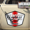 Personalized Garage Lettering Vinyl Sticker 10377