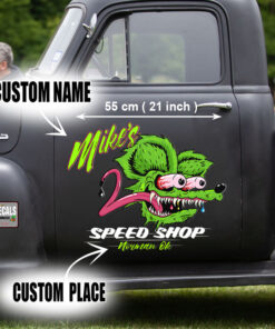 Personalized Ratfink Speed Shop Hot Rod Vinyl Sticker 10735
