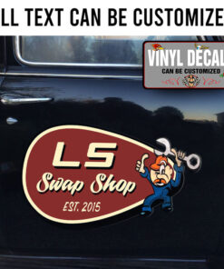 Personalized Garage Lettering Vinyl Sticker 10481