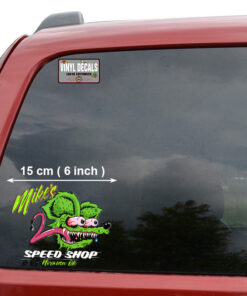 Personalized Ratfink Speed Shop Hot Rod Vinyl Sticker 10735