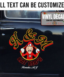 Personalized Garage Lettering Vinyl Sticker 10537