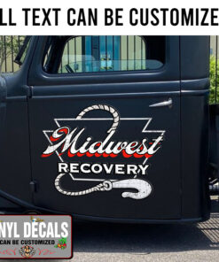 Personalized Recovery Garage – Tow Truck Lettering Sticker 11455