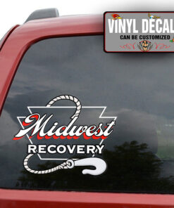 Personalized Recovery Garage – Tow Truck Lettering Sticker 11455