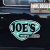 Personalized Garage Lettering Vinyl Sticker 10587