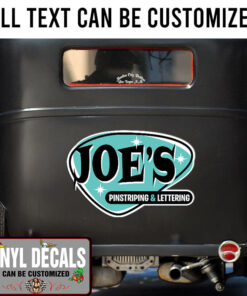 Personalized Garage Lettering Vinyl Sticker 10587