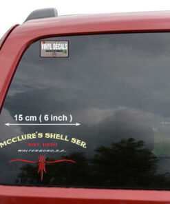 Personalized Red Pinstriping For Antique Car Vinyl Sticker 10657