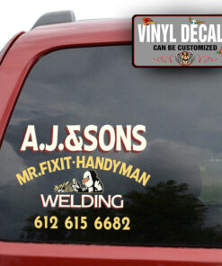 Personalized Garage Lettering Welding Company Car Door Lettering Sticker 12153