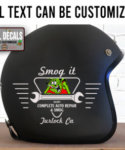 Personalized Garage Lettering Wrench And Rat Fink Sticker 12080