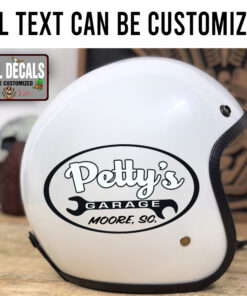 Personalized Garage Lettering Wrench Sticker 12032