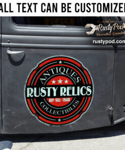 Personalized Garage Logo Lettering Sticker 11117