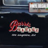 Personalized Garage Logo Lettering Vinyl Sticker 10306