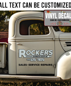 Personalized Repair Service Towing Truck Sticker 11750