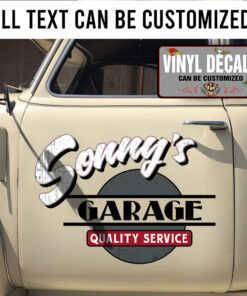 Personalized Garage Service Sticker 11498