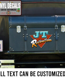 Personalized Restoration Garage Lettering Sticker 11303