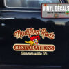 Personalized Restoration Garage Lettering Vinyl Sticker 10521