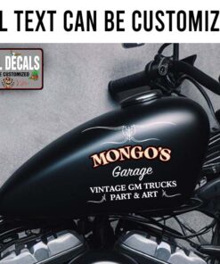 Personalized Garage Sign Pinstriping Lettering Sticker 12049