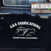 Personalized Restoration Garage Lettering Vinyl Sticker 10804
