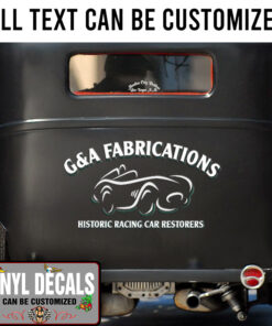 Personalized Restoration Garage Lettering Vinyl Sticker 10804