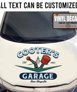 Personalized Retro Drag Racing Sticker 11259