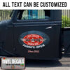 Personalized Gasoline Service Lettering Sticker 11007