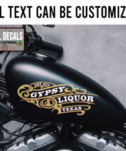 Personalized Retro Floral Hot Rod Sticker 12119