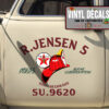 Personalized Gasoline Service Lettering Sticker 11388