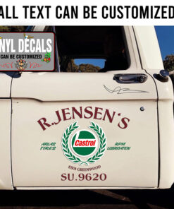 Personalized Retro Motorsport Sticker 11385