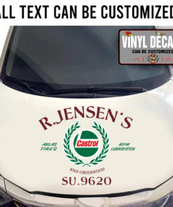 Personalized Retro Motorsport Sticker 11385