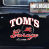 Personalized Gasoline Service Lettering Sticker 11426