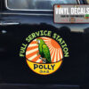 Personalized Gasoline Service Lettering Sticker 11520