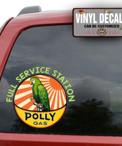 Personalized Gasoline Service Lettering Sticker 11520