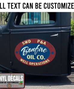 Personalized Gasoline Service Oil Company Sticker 11521