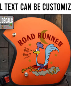 Personalized Road Runner Beep Beep Motorcycle Helmet Sticker 11811