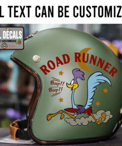 Personalized Road Runner Beep Beep Motorcycle Helmet Sticker 11811