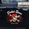Personalized Rocking Them Bones Skull Pinstriping Sticker 11855