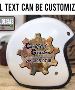 Personalized Gear Head Motorsport Sticker 11926