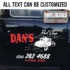 Personalized Rod Shop Sticker 12066